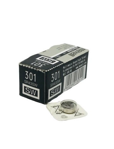 PILA OXIDO PLATA 301 MAXELL  (UNIDAD)