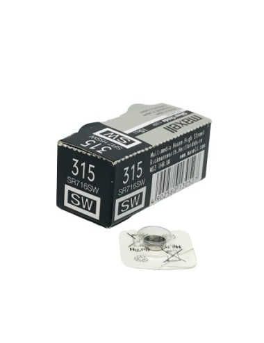 PILA OXIDO PLATA 315 MAXELL  (UNIDAD)