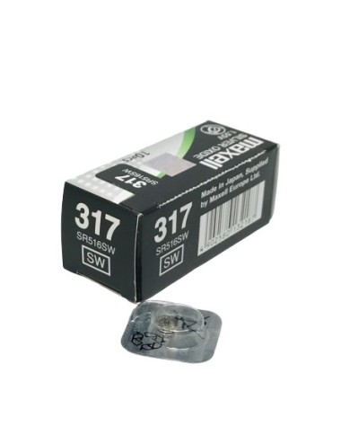 PILA OXIDO PLATA 317 MAXELL  (UNIDAD)