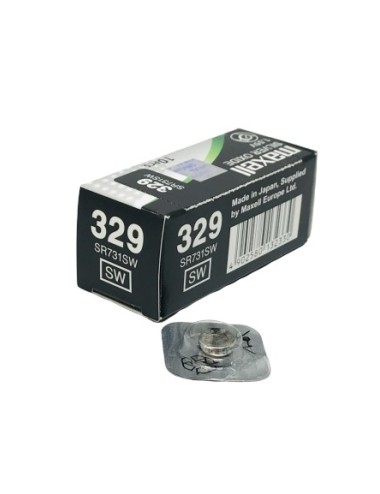 PILA OXIDO PLATA 329 MAXELL  (UNIDAD)