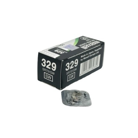 PILA OXIDO PLATA 329 MAXELL  (UNIDAD)